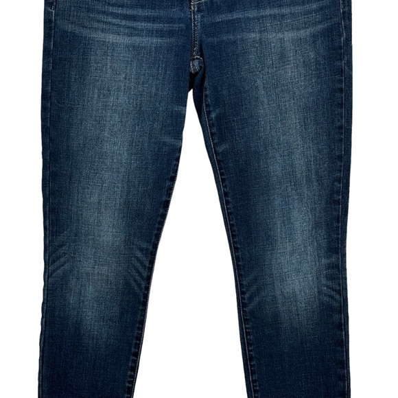 Lucky Brand Size 6 Ankle Blue Cotton/Polyester/Elastane Ava Skinny Jeans Raw Hem - Picture 3 of 9